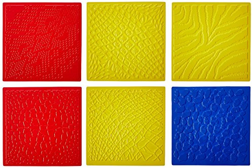 ROYLCO R5817 7 by 7-Inch Animal Skins Rubbing Plates, 6-Pack