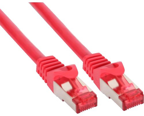 InLine 76430R S/FTP Patchkabel (250MHz, PVC, Kupfer, 30 m) Rot