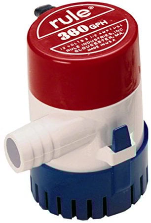 Rule 24 Submersible Bilge Pump, 360 GPH, 12 Volt