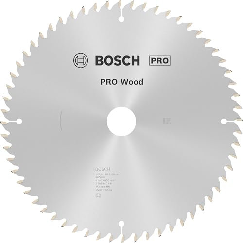 Bosch 1x PRO Wood Kreissägeblatt für Netz-Kapp‑ und Gehrungssägen (für Weichholz, Hartholz, Ø mm, Professional Zubehör Kapp- und Gehrungskreissäge)