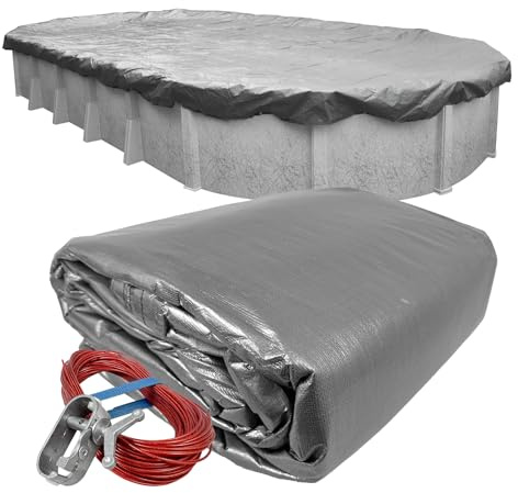 Robelle 331833-4 Platinum Winter Poolabdeckung für ovale Aufstellbecken 5,5 x 10,1 m Ovalpool