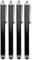 PENCILUPNOSE® 4 x BLACK Quality Touch Screen Stylus Pen compatible with iPhone, Samsung, Xiaomi, OnePlus, Pixel, Oppo, Huawei, Vivo, Realme, Nothing Tablets etc.