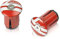 XLC Unisex – Erwachsene Lenkerendstopfen GR-X02, Rot, One Size