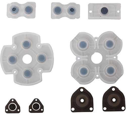 Timorn Ersatzteile Alle Set von Key Pad Buttons Pad Conductive Buttons Kit für PlayStation 4 PS4 (5 Set)