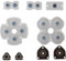 Timorn Ersatzteile Alle Set von Key Pad Buttons Pad Conductive Buttons Kit für Playstation 4 PS4 (5 Set)