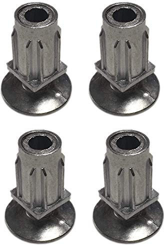 4 x 30mm STAINLESS STEEL SQUARE TABLE LEGS ADJUSTABLE FEET FOOT TABLE SINK UNIT