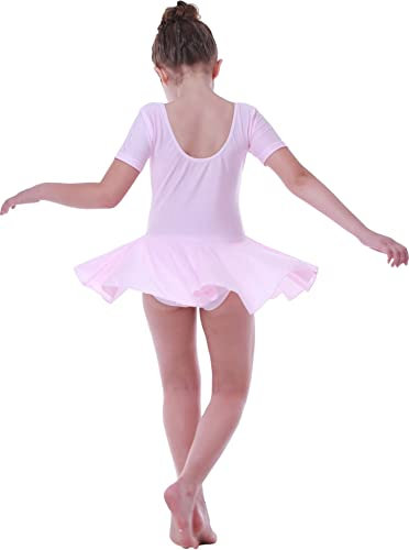 Seawhisper Ballet Leotard with Skirt Ballet Dress for Girls Pink 122-128 (3XL)