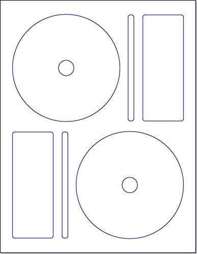 Memorex CD/DVD Label, 2 pro Seite 250 Labels (125 Sheets)