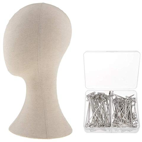 Tubayia Segeltuch Schaufensterpuppe Kopf Perücke/Hut/Gläser/Ornamente Halter für Haus/Geschäft