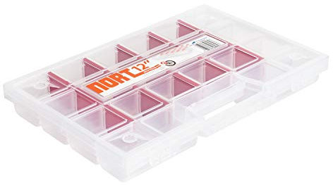 Sortimentskasten Kunststoff Aufbewahrungsbox NORT12 Transparent für Kleinteile