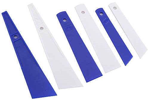 Kit de 6 Raspadores de Pegamento, Esparcidores de Plástico para Artesanía en Cuero, Accesorios de Costura DIY