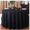 CIEEIN CIEHT Tischdecke Schreibtisch Tischtuch Tischwäsche Couchtisch Küchentischabdeckung Party Hochzeit Tafeltuch Rund Schwarz 200cm