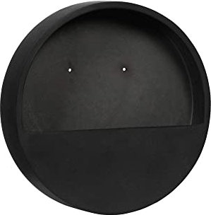 Finestgreen Hanging Wally Pflanzgefäß Schwarz | Wandgefäß zum bepflanzen (S Ø:40 T:7 cm, Schwarz) | Pottery Pots