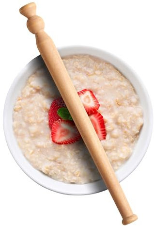 Muldale Wooden Spurtle Porridge Stirrer 29.5cm – Traditional Scottish Oatmeal Spoon – Sustainably Made from Natural Beechwood – A Thoughtful Gift for Porridge Lovers