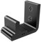 WOLFBIRD Guide de Plancher Support Mural Réglable Flexible Pour Porte de Plancher, Conception en Dents de Scie Coulissante au Sol Guidage, Installation Facile, Noir