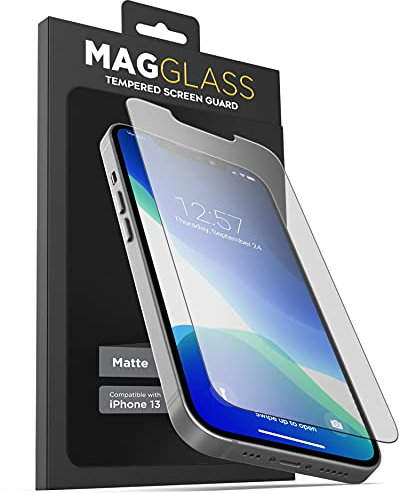 Magglass Matt schutzglas für iPhone 13 Mini Full Screen blendfrei Fingerabdruck-resistent Schutzfolie Folie Displayschutz, (SP174B)