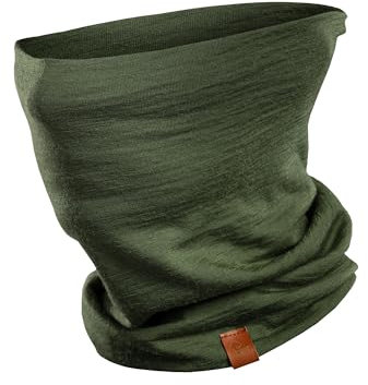 menique Men's neck gaiter, multifunctional, windproof gaiter, 100% merino wool
