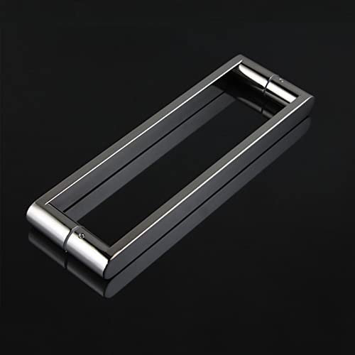 DTDMY Shower Door Handle Sets, Stainless Steel Bathroom Shower Room Glass Door Handles/Push-Pull Door Knobs (Size : 200MM)