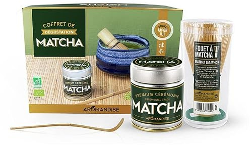 Aromandise - Matcha-Tee-Degustationsbox (15 x 21 x 9 cm, Bio, 1 Stück)