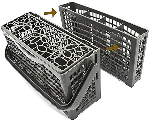 2 In 1 Geschirrspüler Besteckkorb 240X135X240 MM Für Whirlpool ADP6000 ADP6600WH, 6 kleine Einzelfächer, 1 Doppelfach