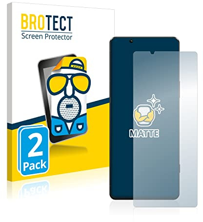 BROTECT Schutzfolie für Sony Xperia 5 IV | 2 Stück Entspiegelnder Displayschutz Made in Germany Matte Displayschutz-Folie Anti-Reflex Anti-Fingerprint Einfache Montage