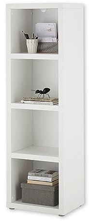 DEINE TANTE EMMA 35-593-17 Regal MODICA Stauraumregal für Bücher und Ordner etc. in weiß ca. 50 x 162 x 38 cm