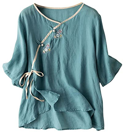YANJI Maglietta Intima Manica Lunga Camicie Corte Donna Camicia Rosa Cipria Elegante Stampe Magliette Magliette Uncinetto Maglia Camicia Maglietta Addio al Nubilato Maglietta a Maniche Corte