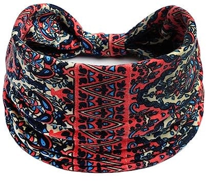 scicent Headbands for Women Vintage Flower Headband Printed Head Scarf Elastic Hairband Bandana Boho Knot Hair Bands Fashion Hair Accessories 15