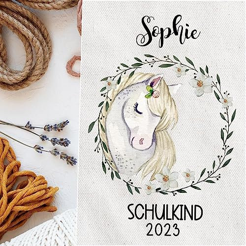 ilka parey wandtattoo-welt Bügelbilder für Schultüte Zuckertüte Pferd Pferde Horse weiße Mähne in A3 A4 A5 Applikation Bügelbild Bügelmotiv Patch Aufbügelbilder bbs05 - ausgewählte Größe: *A5*