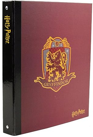 Classeur scolaire HARRY POTTER Gryffondor rouge 4 anneaux A4