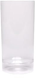 ALUPLAST Verre à soda tube plastique transparent 20 cl (lot de 10)