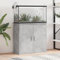 Festnight Aquarium Unterschrank mit Stauraum 81 x 36 x 73 cm, Aquariumständer für Aquarien, Aquarienschrank Terrarium Schrank (Betongrau)