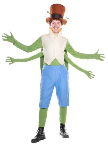 Maskworld Flip Grashüpfer Kostüm - Biene Maja Tierkostüm - Größe: L - Grashüpfer Verkleidung zu Karneval, Halloween & Motto-Party