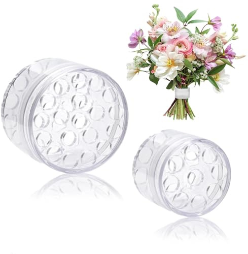 Homefantasy 2 Supporti Per Steli A Spirale Per Vasi,Supporto Per Piante Plastica Composizione Floreale Ad Anello,Wister Per Bouquet Hanataba Riutilizzabili Per Vasi, Twister Per Bouquet Fai Da Te, Por