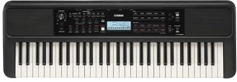 Yamaha PSR-E383 Teclado portátil de 61 teclas (adaptador incluido)