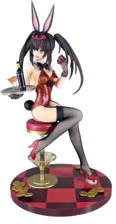 Xinchangda Date A Live Figures, Tokisaki Kurumi Anime Figure Statues PVC Model Anime Action Figurine for Fans 25CM