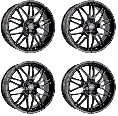 4x Oxigin Felgen Alufelgen 14 Oxrock 8,5x18 ET50 5x112 black kompatibel mit VW Beetle Golf Plus Golf V Variant Jetta Golf V Golf VI Golf VII