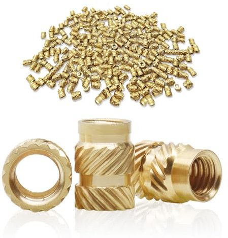 Einschmelzgewinde M4,150 Stück M4 x 5.5 x 6 mm Gewindeeinsatz, Gewindebuchse Threaded Inserts für 3D Druck Zubehör Kunststoffteiledurch Wärme Ultraschall.