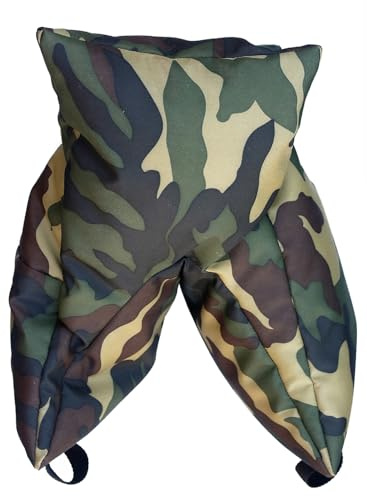 Grappler Camera Bean Bag Leere Version in Woodland Camouflage Pattern Lens Support for Wildlife Photography Polyester Fabric