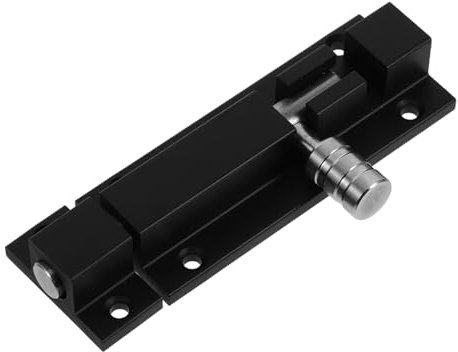 OSALADI Serrure à Pêne Dormant Serrure De Porte De Piscine Couvercle De Bouton De Porte à L'épreuve Des Bébés Porte Du Coffre-fort Serrure à Robinet D'eau Black Alliage D'aluminium