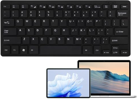 Générique Clavier pour Tablette – Clavier Filaire Silencieux, Clavier USB | Appareil de Saisie léger | Conception Ergonomique pour Une Saisie Confortable, Clavier Portable pour Les Voyages, Clavier