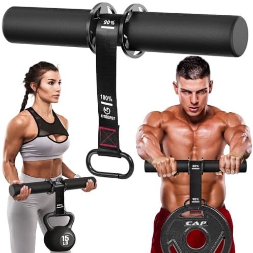 FitBeast Unterarmtrainer und Handgelenkroller für Griffkrafttraining | Unterarmkrafttrainer mit dicken, rutschfesten Griffen und verstellbarem Gurt. Ideal für Griffkraft und Muskelaufbau.