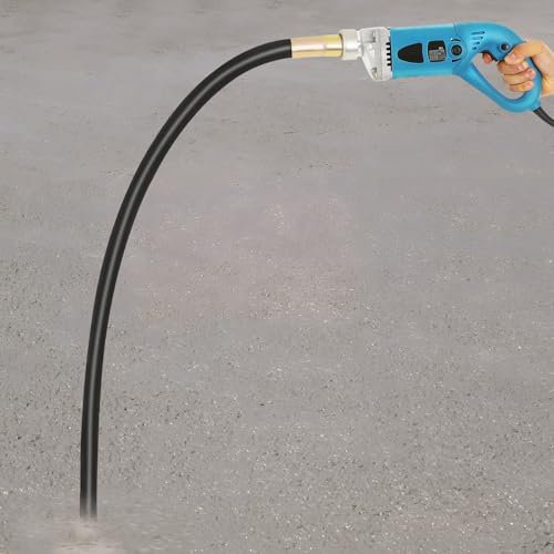 Batteur électrique pour béton 1300 W - Pour bétonnières - Vitesse de rotation de l'arbre de mélange 4300 tr/min - Diamètre de l'arbre de vibration : 35 mm