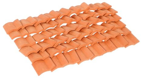 YARNOW 50stücke Simulierte Dachziegel Modelle Kleine Dachziegel Für Mini Haus DIY Miniatur Für Bastelarbeiten Micro Landschaft Figuren