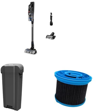 Bissell Offerta Combinata PowerClean FurGuard Aspirapolvere Senza Filo + Batteria PowerClean da 2500 mAh + Filtro HEPA PowerClean FurFinder™ & FurGuard™ (4091N, 4140 & 4245)