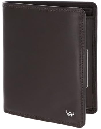 Golden Head Leder Geldbörse Polo RFID Protect Kombischeintasche 1289 Dunkelbraun