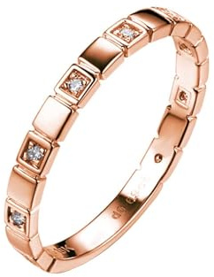 BWDHJLEY Verlobungsring Damen Gold 18K, Eheringe Weiß Diamant Runde Echt Promise Ring 750 Weißgold