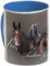 Tassen (B) Bleu Pferd arabisches Pferd