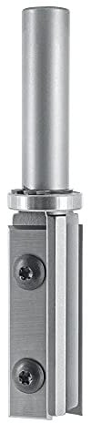 ENT 20325 Wendeplatten Bündigfräser HW, Schaft (S) 12 mm, Durchmesser (D) 19 mm, NL 50 mm, mit Kugellager