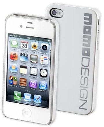 Cellular Line MOMO - Custodia per Apple iPhone 4/4S, colore: Bianco